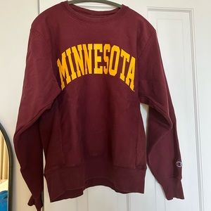 Champion burgundy crew neck